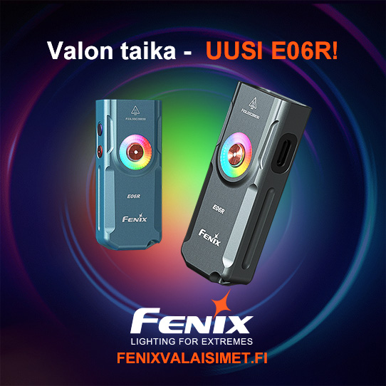 Fenix E06R avaimenperälamppu