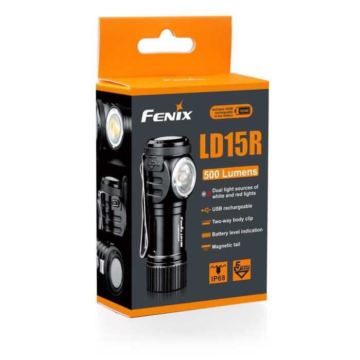 Taskulamppu Fenix LD15R, 500 lm -  POISTUNUT