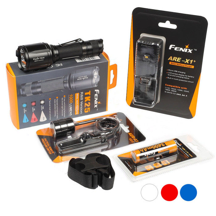 Taskulamppupaketti Fenix TK25RB, 1000 lm -  POISTUNUT